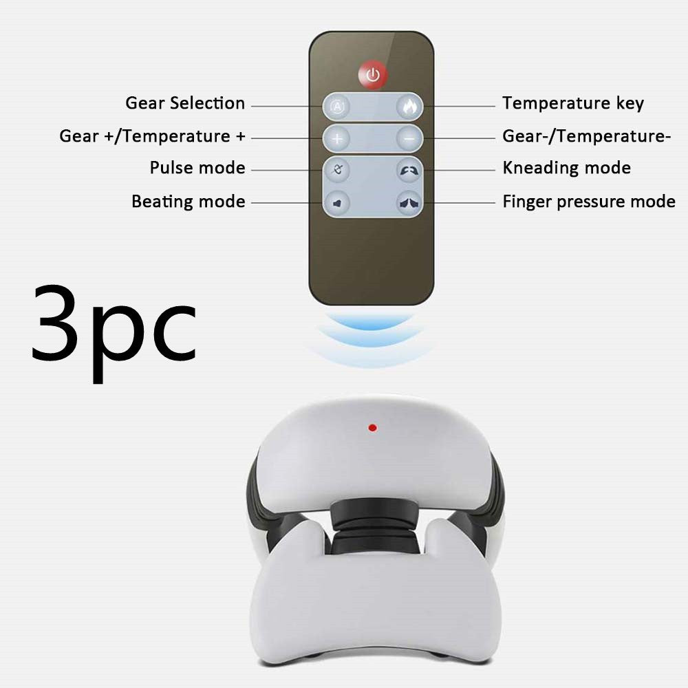 Smart Electric Pulse Back and Neck Massage 4 Heads Pain Relief Tool Health Care Relaxation Cervical Vertebra Physiotherapy